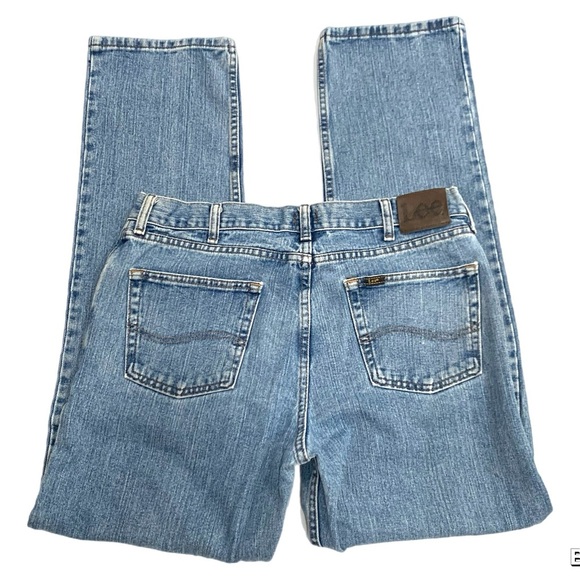 Lee Blue Relaxed Fit Jeans sz 35x34 - Picture 4 of 6